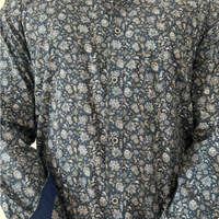 Camicia Floreale Uomo Taglia M - Blu