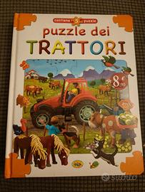 libro puzzle trattori