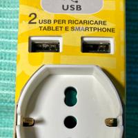 VIMAR ADATTATORE MULTIPLO 16A - 2 USB