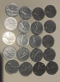 Collezione monete 50 lire  quasi tutti gli anni