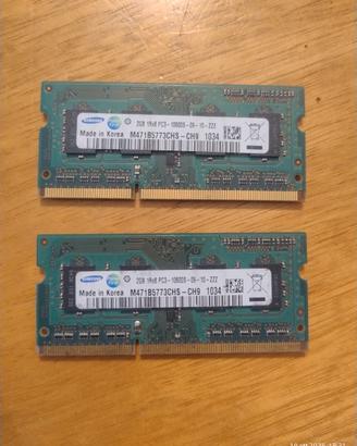 memoria 4 GB 1333mhz sodimm 2x4gb 