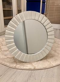 Specchio da parete forma circolare con cornice