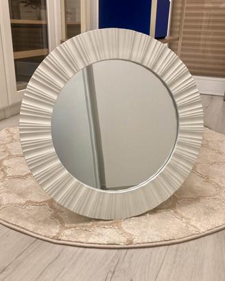 Specchio da parete forma circolare con cornice