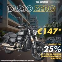 QJ Motor SRV 300-PROMO-TASSO 0- RATA DA 147 EURO-