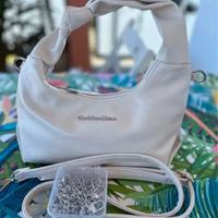 borsa in similpelle bianca G. Venturi