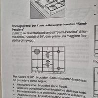 Piano cottura gas 70cm x 6 fuochi