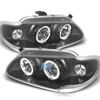 FARI PER RENAULT MEGANE 96-99 ANGEL EYES FONDO NER