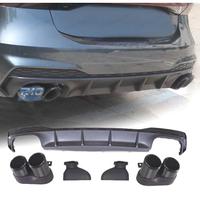 DIFFUSORE AUDI A7 S LINE 19- LOOK RS7 + TERMINALI 