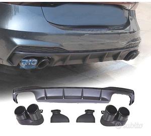 DIFFUSORE AUDI A7 S LINE 19- LOOK RS7 + TERMINALI 
