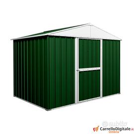 Box baracca lamiera Acciaio 275x175cm verde scuro