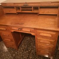 Antiquariato scrivania secretaire legno noce