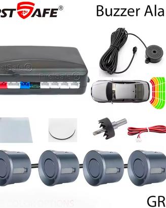 kit sensori parcheggio grigio metallizz firstsafe