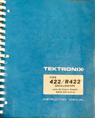 Manuale vintage Tektronix 422
