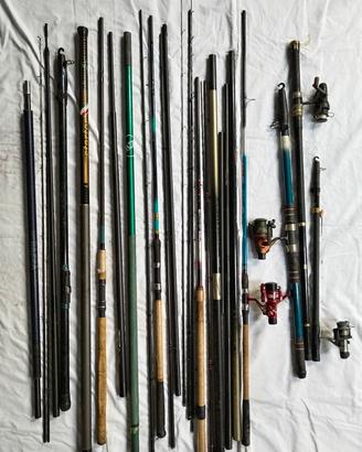 ✅Mega Lotto Pesca: Canne + Mulinelli + Accessori +