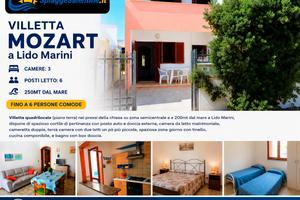 SUPER PROMO 29AGO 5SET LidoMarini 3CAMERE sul MARE