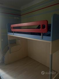 Letto castello con scala sx