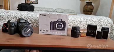 Canon eos 5D Mark II 2 con 24-105 e 50 mm. 