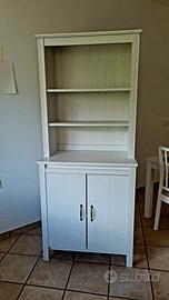 Mobile libreria IKEA BRUSALI bianco con ante – ott