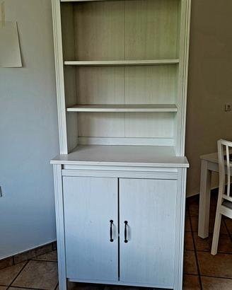 Mobile libreria IKEA BRUSALI bianco con ante – ott