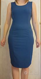 Abito blu a tubino