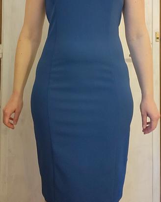 Abito blu a tubino