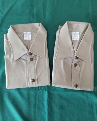 2 camicie maniche corte nuove esercito italiano 
