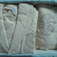 SET BAGNO ACCAPPATOIO - TELO - OSPITE - VISO