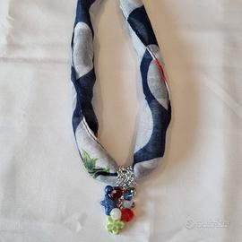 Collana foulard fatta a mano