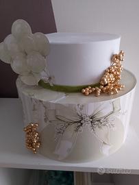 Torta scenografica + 6 bomboniere battesimo 