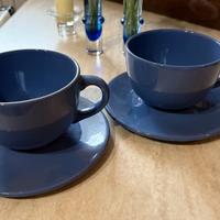 Grandi tazze colore blu