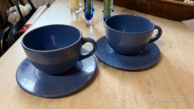 Grandi tazze colore blu