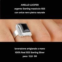 anello argento Sterling massiccio 925 