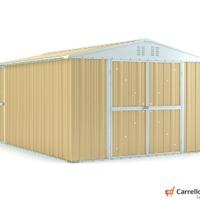 Box capanno acciaio lamiera 327x459cm beige
