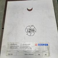Tela smeriglio BERNER 50 fogli 230x280 - P80