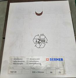 Tela smeriglio BERNER 50 fogli 230x280 - P80