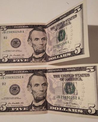 Banconote 5 dollari