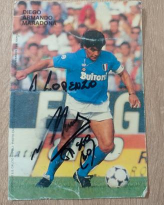 autografo di Maradona 