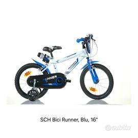 Bicicletta bambino SCH Runner 16” blu nuova