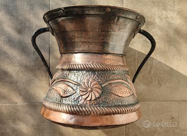 Conca molisana in rame antica 