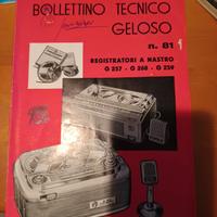 bollettino tecnico Geloso