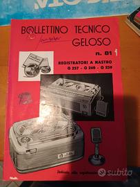 bollettino tecnico Geloso