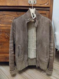 Giacca giubbotto montone Shearling marrone
