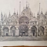 antica stampa di San Marco  Venezia