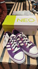 Adidas NEO VLNEO 3 Stripes LO viola e rosa
