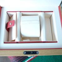 Omega porta orologio legno completa, originale