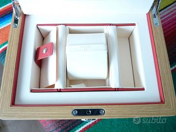 Omega porta orologio legno completa, originale