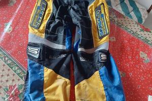 pantaloni cross enduro con 2 maglie