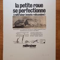 Mimmo Rotella, La petite roue... - Litografia