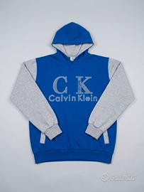 Felpa con cappuccio Calvin Klein Jeans Blu TG L