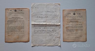 Documenti Antichi 1894-1907 Regno Italia e Viterbo